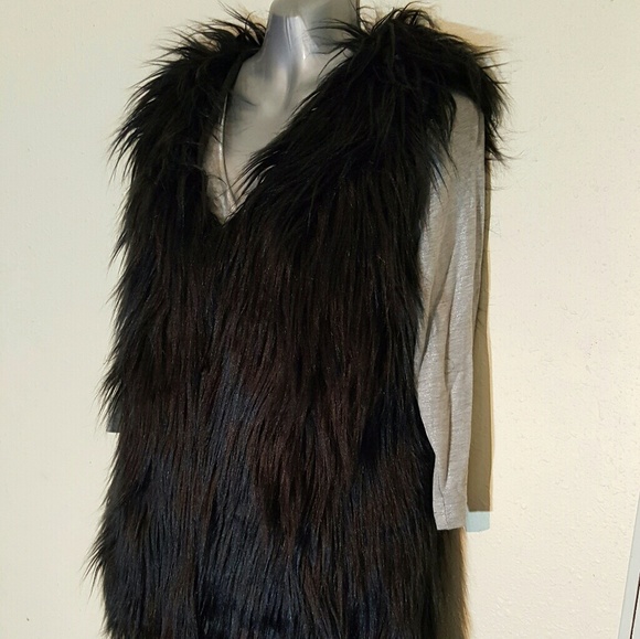 Coats | Lanshifei Faux Fur Vest | Poshmark